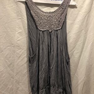 Silence + noise grey vest large never worn was too big